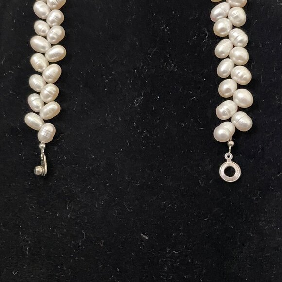 Authentic Fresh Water Potato Pearl Necklace Creamy White - Picture 4 of 6